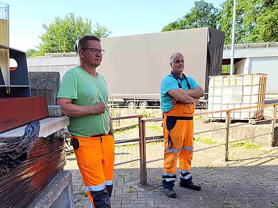Die Kollegen Gunnar Marenke und Jens Scharmann