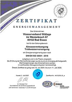 ISO 9001 Zertifikat vom 12. Juli 2025